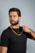 CORRENTE DUBAI 13MM BANHADO A OURO 18K - loja online