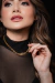 CORRENTE COM PINGENTE FEMININA CADEADO 6MM X 45CM BANHADA A OURO 18K - comprar online