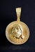 PINGENTE FACE DE CRISTO PLACA M001 BANHADO A OURO 18K IDEAL PARA CORRENTES 08MM A 13MM