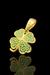 PINGENTE TREVO P001 BANHADO A OURO 18K IDEAL PARA CORRENTES 3MM A 6MM