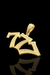 PINGENTE 777 TRIO BANHADO A OURO 18K IDEAL PARA CORRENTES 4MM A 10MM