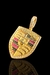 PINGENTE PORSCHE M001 BANHADO A OURO 18K IDEAL PARA CORRENTES 4MM A 10MM