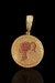 PINGENTE BONECA FEMININO BANHADO A OURO 18K IDEAL PARA CORRENTES 4 MM A 10MM
