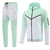 Kit Tech fleece nike verde claro com branco