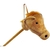 Cavalo de pau com rodas e som (pelúcia)