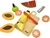 Colecao Comidinhas - Kit 5 Frutinhas com corte - comprar online