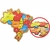 Quebra-cabeça - Mapa premium - BRINQLUDI