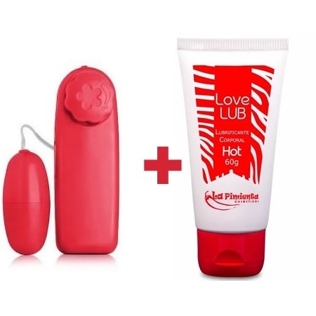 KIT - VIBRADOR MICRO BULLET + LUBRIFICANTE HOT (ESQUENTA)