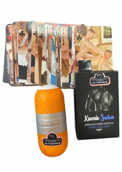 KIT BARALHO HOMO MASCULINO + CAPSULA MASTURBADORA