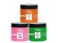 Kit Cronograma Restauração, Nutrição e Hidratação 500g Rofer - comprar online