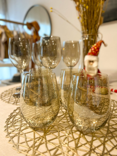 Vaso bombe “Golden” x6 unid. - comprar online