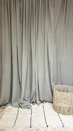 Juego de Cortinas "Roma" XL (Gris) - comprar online