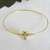 Bracelete de click banhado a ouro 18k