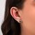 Conjunto verde esmeralda com zircônia