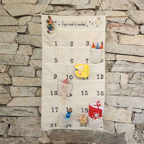 CALENDARIO DE ADVIENTO ( pintado a mano)