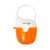Porta Chupeta Baleia colors Laranja Clingo