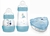 Kit Mamadeira Mam Easy Start Anticolica 130 e 260ml + Porta leite em Pó Dosador Com 3 Divisórias Azul