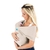 Wrap Sling Canguru Kababy P/ Carregar Bebes Confortavel Bege - RM Imports Babies