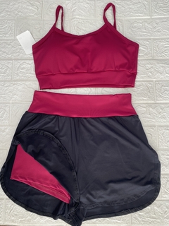 CONJUNTO SHORT DUPLO POLIAMIDA tam:G cod: 12374607 - THAYSFITT