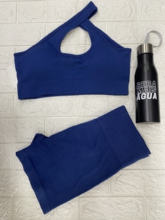 CONJUNTO SHORT CANELADO POLIAMIDA tam:G-GG cod: 33333827 - THAYSFITT