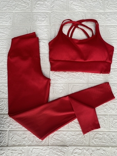 CONJUNTO LEGGINGS CANELADO POLIAMIDA tam: M cod: 13334832 - comprar online