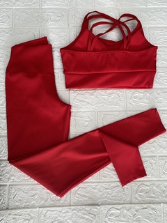 CONJUNTO LEGGINGS CANELADO POLIAMIDA tam: M cod: 13334832 na internet