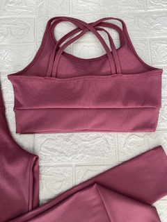 CONJUNTO LEGGINGS CANELADO POLIAMIDA tam: G cod: 13334831 na internet