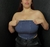 Top falso denim