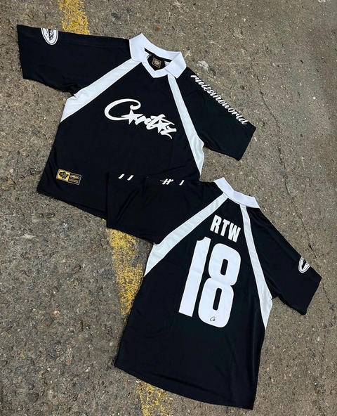 Corteiz Football Black White