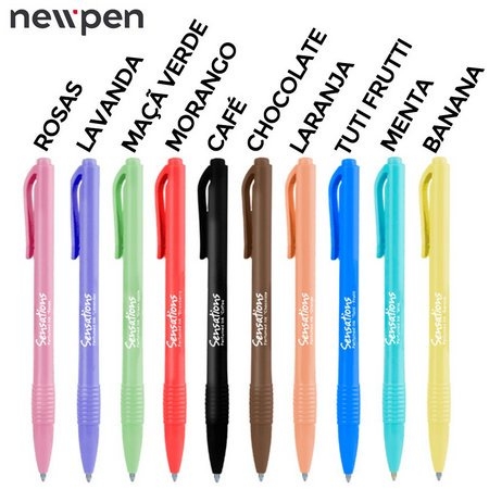 Caneta Esferografica Perfumada Clik New Pen Sensations,