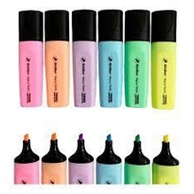 marca texto pastel Goller trend lindas cores, unidade.