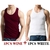 2 pçs/lote regatas masculinas 100% algodão colete sólido masculino respiráve