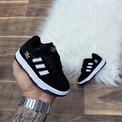 ADIDAS FÓRUM CADARÇO e VELCRO - Preto