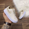 NIKE AIR FORCE Glitter - Bege / Nude