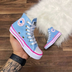 ALL STAR CANO ALTO - Azul Bebê