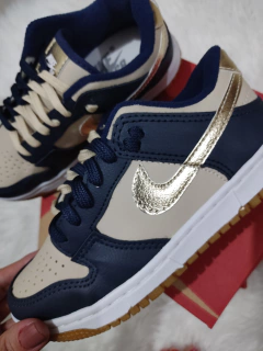 NIKE Dunk Premium - Azul Marinho e Bege - loja online