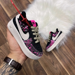 NIKE AIR FORCE - Chapiscado Rosa