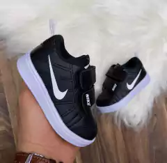 NK Velcro Infantil - Preto Branco*