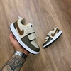 NIKE SAPATÊNIS Velcro Infantil - BEGE COM MARROM PREMIUM