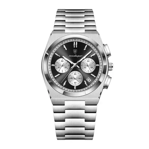Reloj Poedagar 970 Axis (Plateado con Negro)