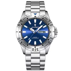 Reloj Poedagar Aviator (Plata con Azul) - comprar online