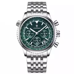 Reloj Poedagar Precision Elite (Plata con Verde) - comprar online