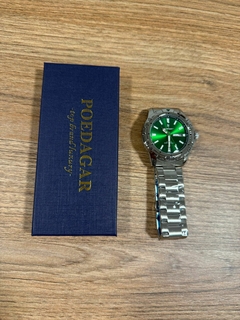 Reloj Poedagar Aviator (Plata con Verde) en internet