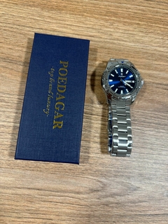 Reloj Poedagar Aviator (Plata con Azul) en internet