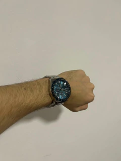Reloj Poedagar 988 Alianza St (Plateado con Azul)
