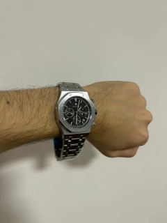 Reloj Poedagar 926 Octavio (Plateado con Negro)