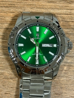 Reloj Poedagar Aviator (Plata con Verde)