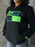 MOLETOM VALLO PRETO/VERDE NEON