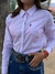 CAMISA MANGA LONGA PURA RAÇA XADREZ ROSA