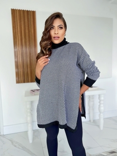 PONCHO QUADRICULADO - comprar online